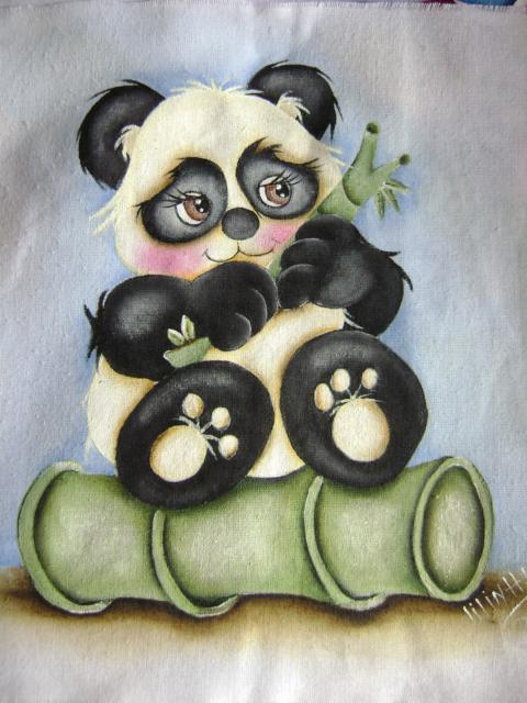 Оригинал вышивки «Панда на бамбуке»